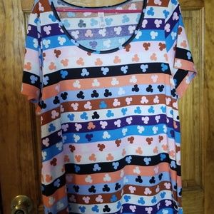 Lularoe for Disney Classic T Stripe 2XL